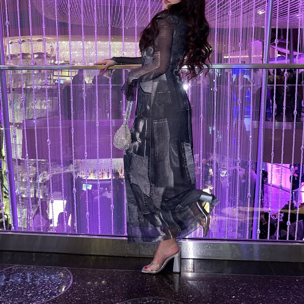 Zara Size S mesh dress